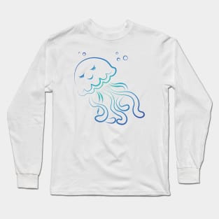 cute Octopus Doodle Long Sleeve T-Shirt